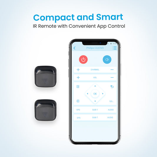 SmartCuckooThe Ultimate Smart Infra-Red Remote Control for Ambient Control Monitoring | Home Automation for Elderly Care |Bluetooth and Wi-Fi (optional) Connectivity | iOS and Android App,Dual Pack